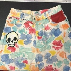 VNT Palmettos colorful floral skinny jeans size 26